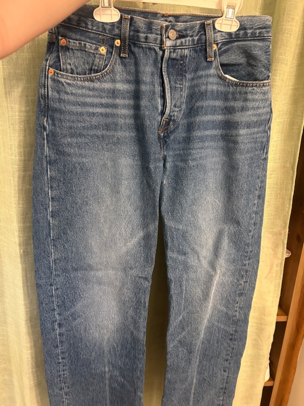 Levi's Straight-Leg Blue Denim Jeans